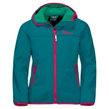 Jack Wolfskin Softshelljacke Fourwinds (wind-& wasserabweisend) bayblau Kinder/Jugendliche